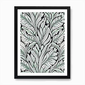 Shamrock Leaf William Morris Inspired 3 Art Print