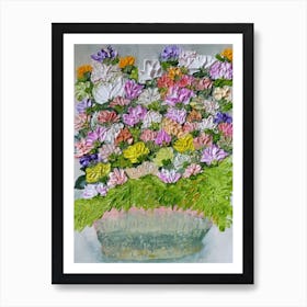 Flowers In A Pot Art Print