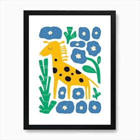 Nursery Giraffee Animal Art Print