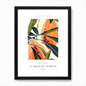Papaya Le Marche Fermier Poster 2 Art Print