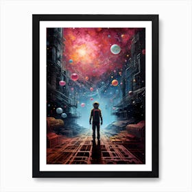 Space-Based Surreal Art 1 Art Print