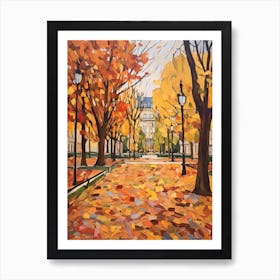 Autumn Gardens Painting Jardin Des Plantes France 3 Art Print