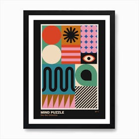 Abstract Geometric Bauhaus Inspired 1 Art Print
