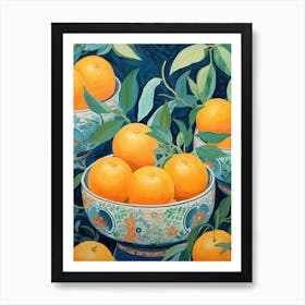 Orangers Food Wal Art Eclectic Art Print