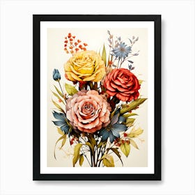 Infinite Bloom Radiant Floral Tapestry Art Print