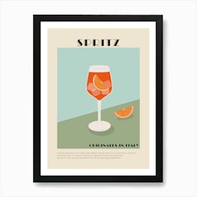 Spritz Cocktail Print Art Print