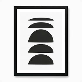 Black And White Abstract Art Art Print