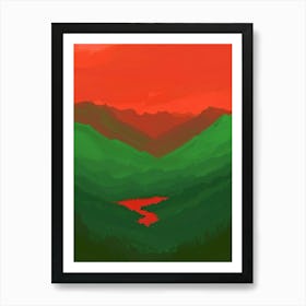 Landscape Painting 19 Art Print