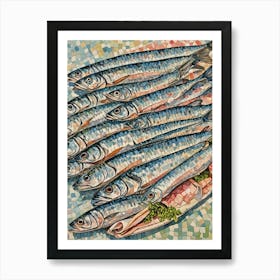 Sardines no1 Art Print