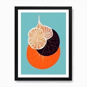 Lotus Root Bold Graphic vegetable Art Print