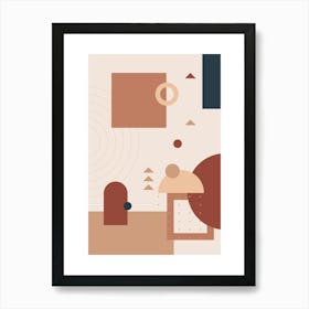 Abstract Geometric Print Art Print