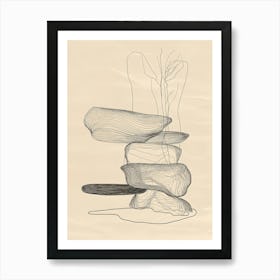 Stumbling Stones Art Print