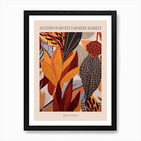 Fall Botanicals Heliconia Poster Art Print