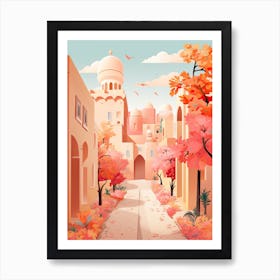 Abu Dahbi In Autumn Fall Travel Art 2 Art Print