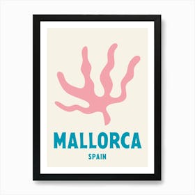 Mallorca, Spain, Graphic Style Poster 4 Art Print