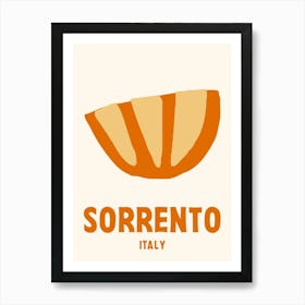 Sorrento, Italy, Graphic Style Poster 1 Art Print