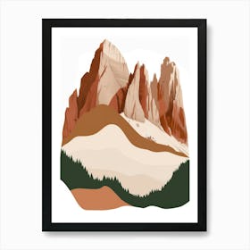 Dolomite Mountains 1 Art Print