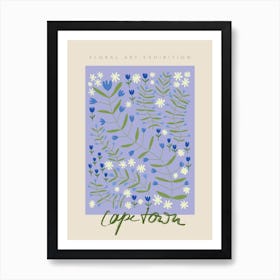 Cape Town Floral Art Art Print