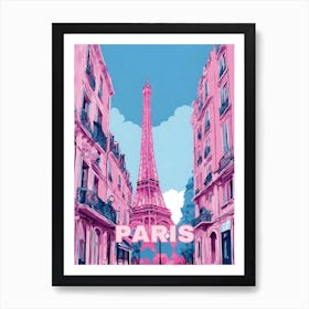Paris In Pink Art Print