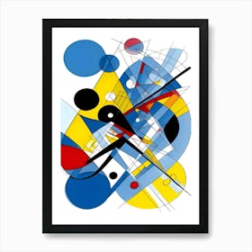 Abstract Art Geometric Dynamics Art Print