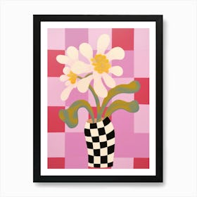 Orchids Flower Vase 4 Art Print