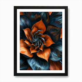 Abstract Flower 16 Art Print