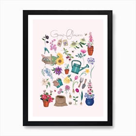 Grow Flowers Art Print