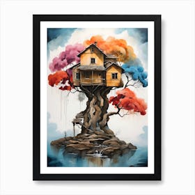 House On A Tree Art Print