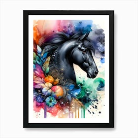 Creative Horse Beauty Illustration Nr 48 Art Print