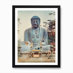 The Bronze Buddha At Kamakura, Kazumasa Ogawa Art Print