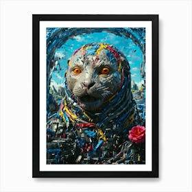 Cat In The Hat Art Print