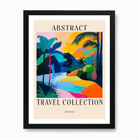 Abstract Travel Collection Poster Suriname Art Print