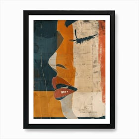 Abstract Portrait Of A Woman 35 Art Print