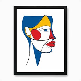 Face Of A Woman 26 Art Print