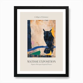 Owl 4 Matisse Inspired Exposition Animals Poster Art Print