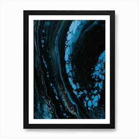 'Blue Swirl' 2 Art Print