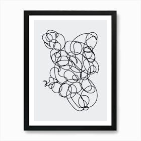 One Line Art Poster Art Print