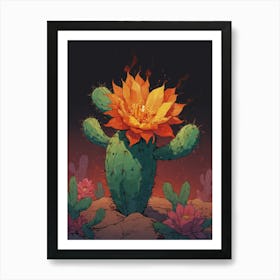 Cactus Flower 1 Art Print