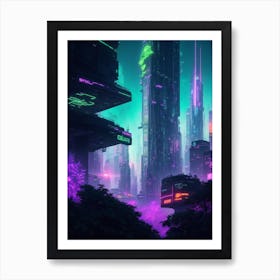 Futuristic Cityscape 2 Art Print