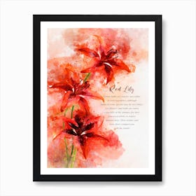 Red Lily Art Print