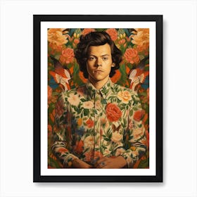 Harry Styles Kitsch Portrait 14 Art Print