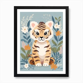 Baby Animal Illustration  Tiger 3 Art Print