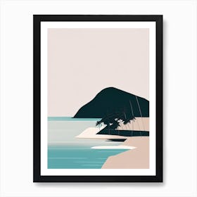 Taveuni Island Fiji Simplistic Tropical Destination Poster