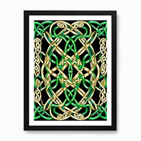 Abstract Celtic Knot 5 Art Print
