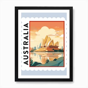 Australia 2 Travel Stamp Poster Art Print