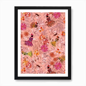 Home Bird Pink Art Print