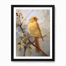 Bird Painting Finch 3 Art Print