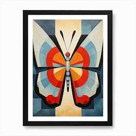 Butterfly Abstract Pop Art 1 Art Print