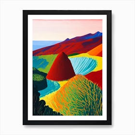 Teide National Park 1 Spain Abstract Colourful Art Print