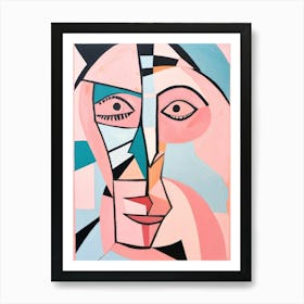 Abstract Portrait Of A Woman 2 Art Print